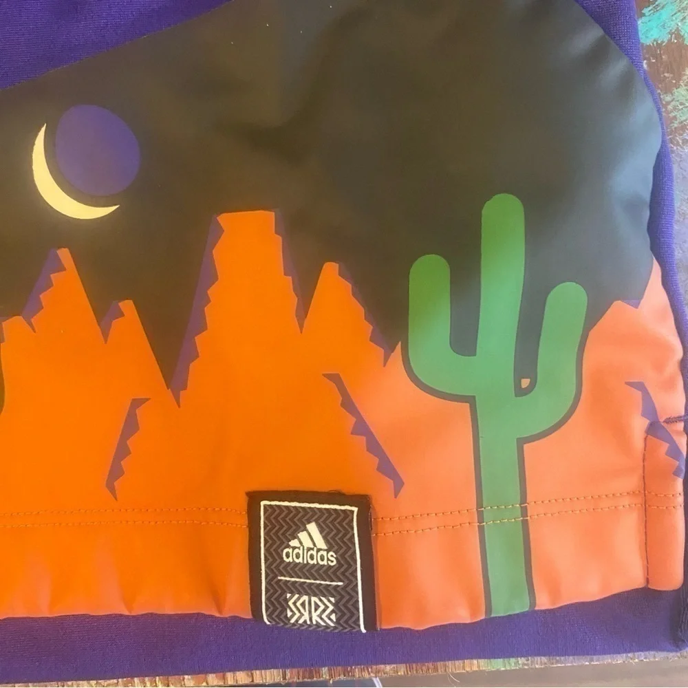 *Really Clean Arizona Coyotes adidas Purple Reverse Retro Pullover Hoodie Size S